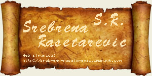 Srebrena Rašetarević vizit kartica